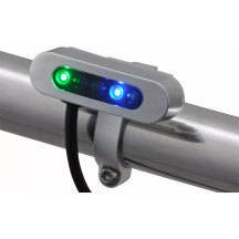 Micro Indicator Light — Clamp mount, 25.40 mm, 22.23 mm, Chrome