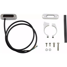 Micro Indicator Light — Clamp mount, 25.40 mm, 22.23 mm, Chrome