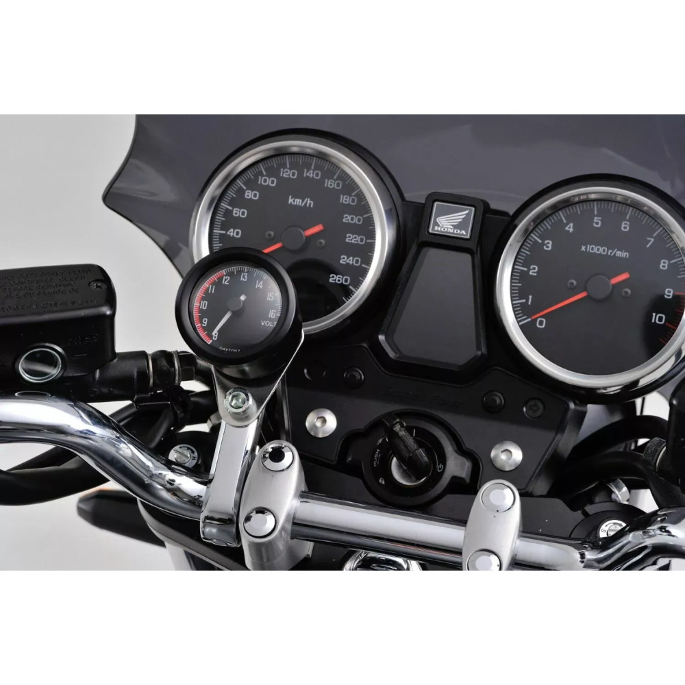 VELONA48 Analog Voltmeter — 8.0–16.0V, stainless steel housing