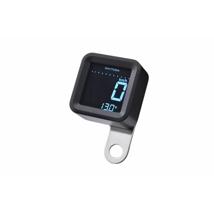 Velocímetro y tacómetro digital LCD - Cube — 50x50x25mm, 8-18V, 0-10,000 rpm