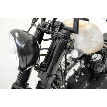 Fork Triple Clamp Screws — Black, for Harley-Davidson Sportster, Kit