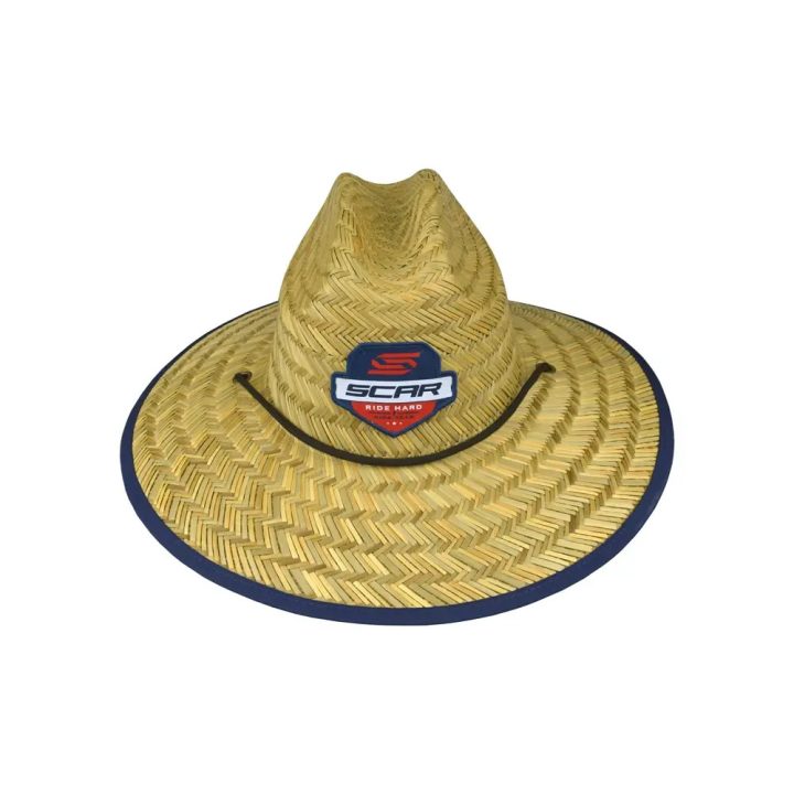 Sombrero de paja Scar — Talla única, Crema
