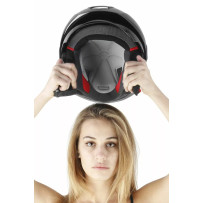 Forro para casco Flower — Adulto, Ajuste estándar, Gris