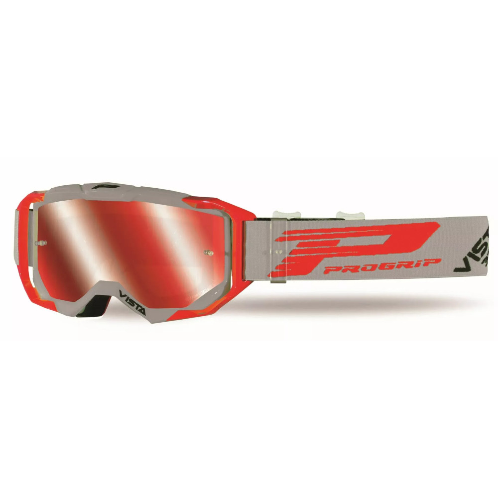 3303 Vista Goggles — One Size, Gray/Red, Mirrored lens