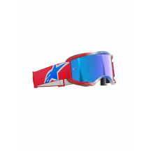 Vision 5 Corp Goggle — One Size, Mirror Lens, Red