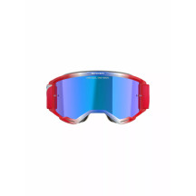 Vision 5 Corp Goggle — One Size, Mirror Lens, Red