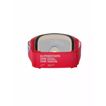 Vision 5 Corp Goggle — One Size, Mirror Lens, Red