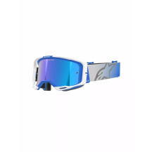 Vision 8 Corp Goggle — One Size, Blue/White/Gray, Mirrored lens