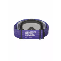 Vision 8 Corp Goggle — One Size, Purple, Mirrored Blue Lens
