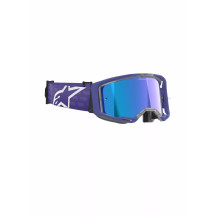 Vision 8 Corp Goggle — One Size, Purple, Mirrored Blue Lens