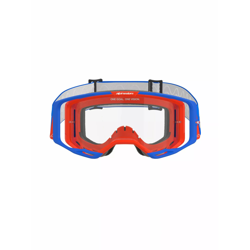 Vision 8 Wordmark Goggle — One Size, Black, Blue, White, Orange