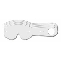 Rapid Goggle Tear Offs — 10 pack, clear