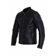 Dexter Leather Jacket — L, Chest 116 cm, Sleeve 68 cm, Black