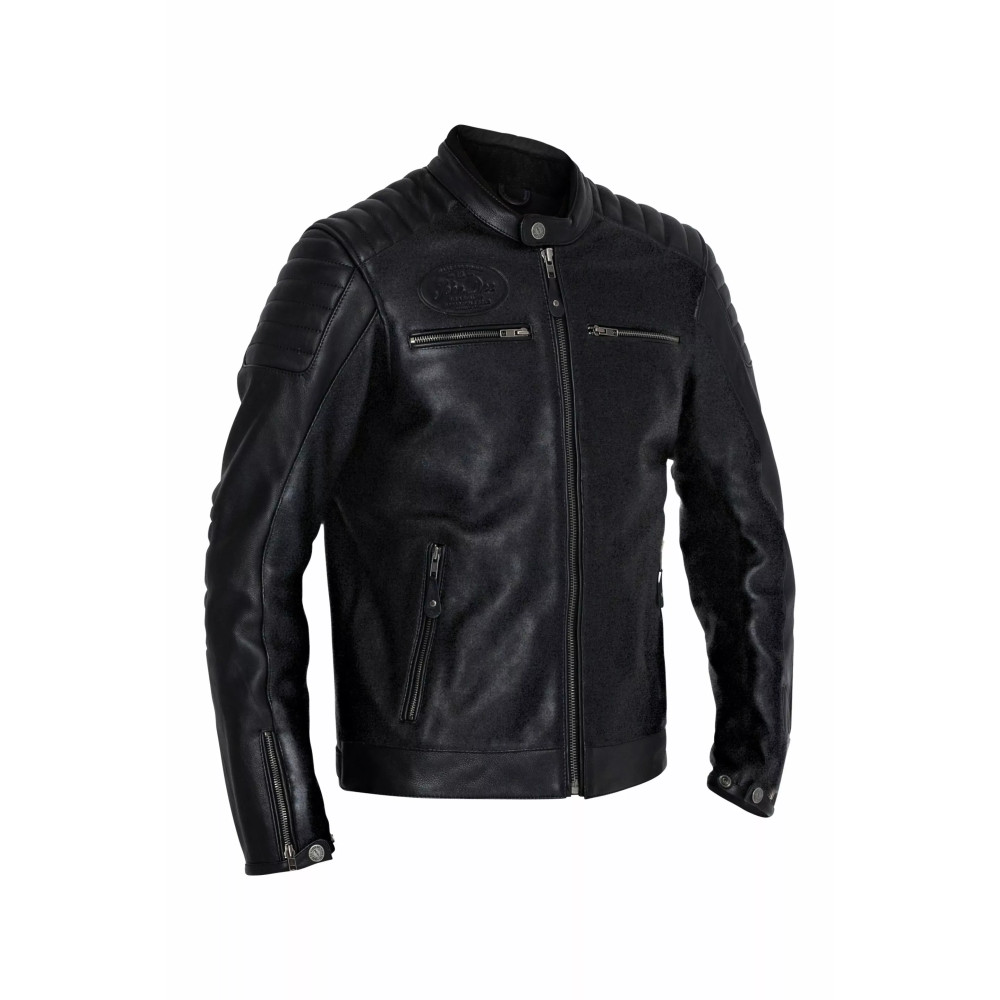 Dexter Leather Jacket — XL, Black, 120 cm chest