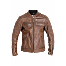 Dexter Leather Jacket — M, 112 cm (44 in), 67 cm (26.5 in), Brown