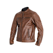 Dexter Leather Jacket — Size L, Brown