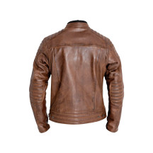 Dexter Leather Jacket — Size L, Brown
