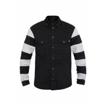 Prison Motoshirt Jacket — 5XL, Chest 139 cm (54-2/3"), Black