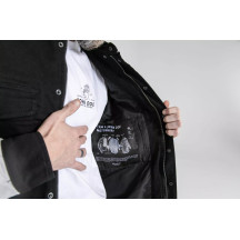 Prison Motoshirt Jacket — 5XL, Chest 139 cm (54-2/3"), Black