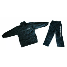 Traje impermeable de dos piezas — XL, Negro