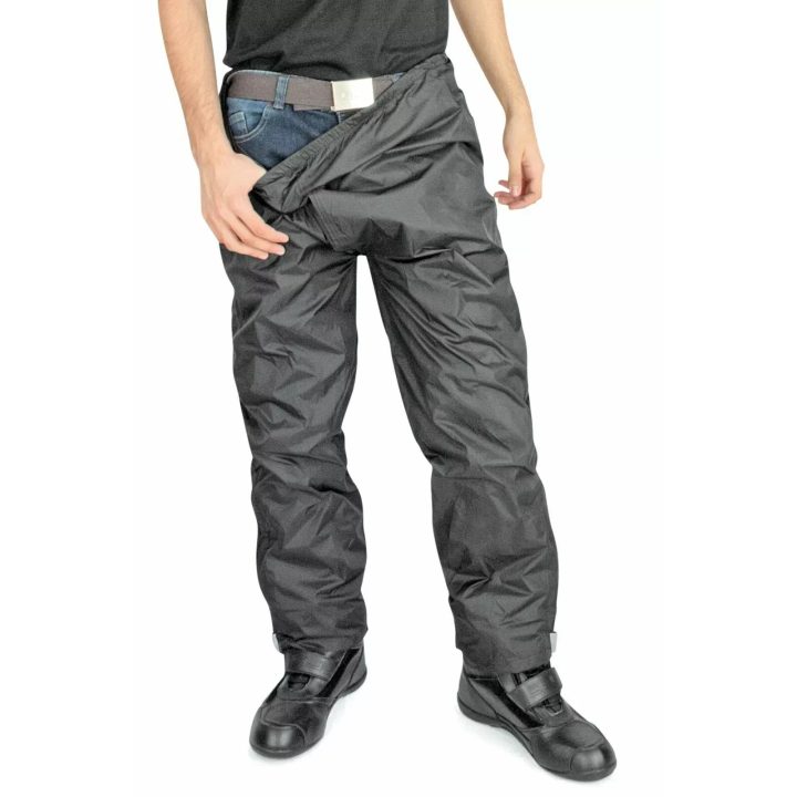 Pantalones impermeables compactos — Sobrepantalón, 2XL, Negro