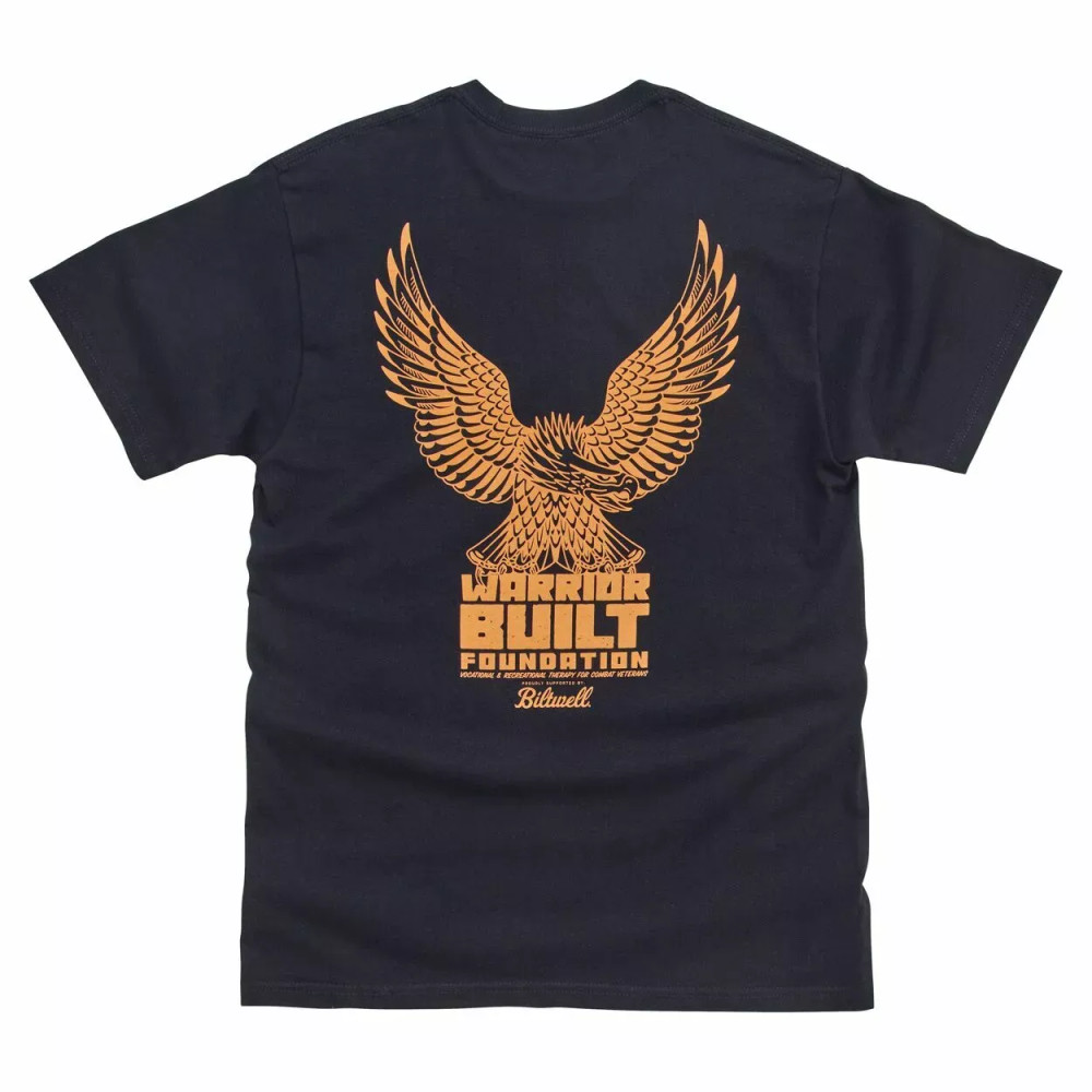 Warrior Built Eagle T-Shirt — S, Black
