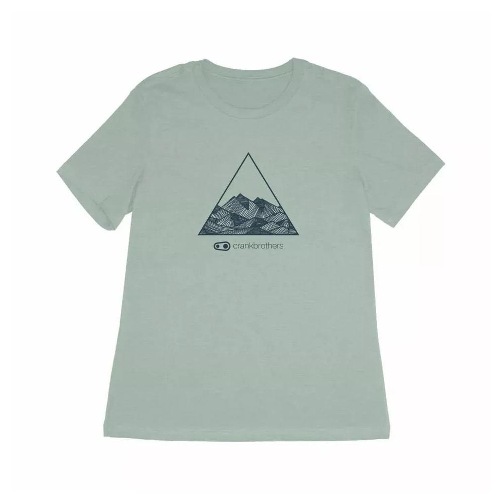 Camiseta Outline para mujer — XL, verde jaspeado