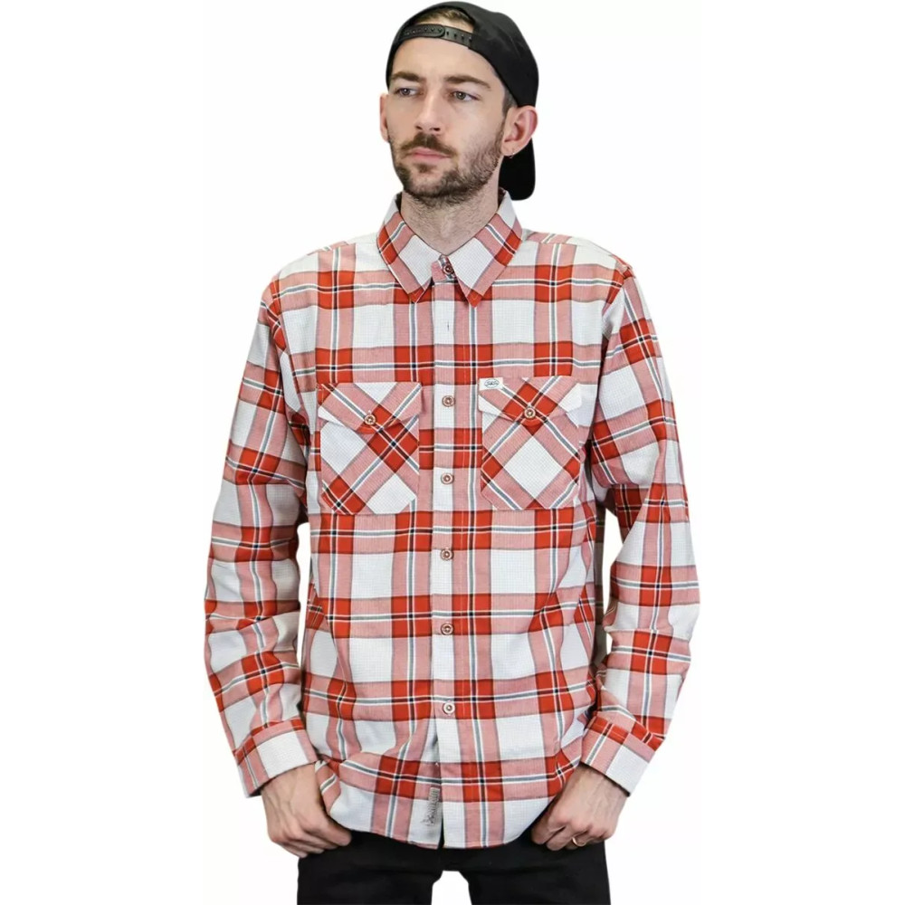 Tramp Button Down Flannel Shirt — Men's, L