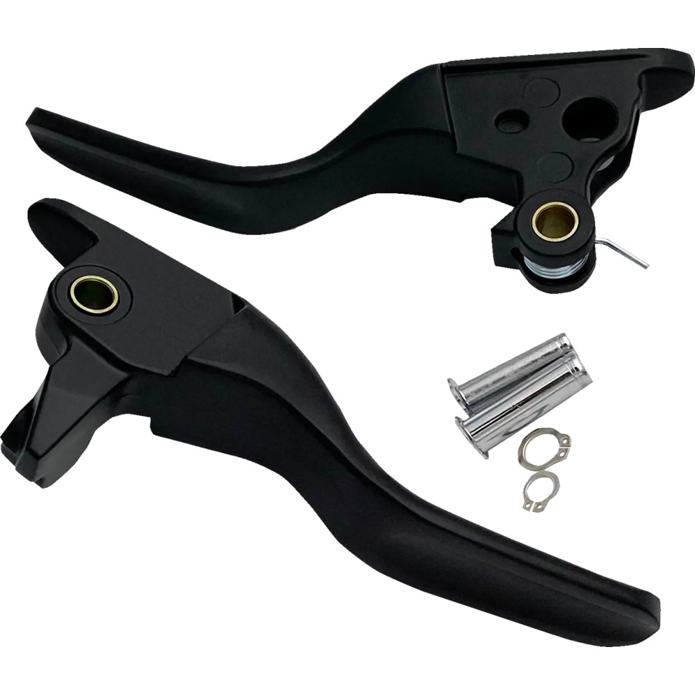 Short Lever Set — Brake & Clutch, Black Matte