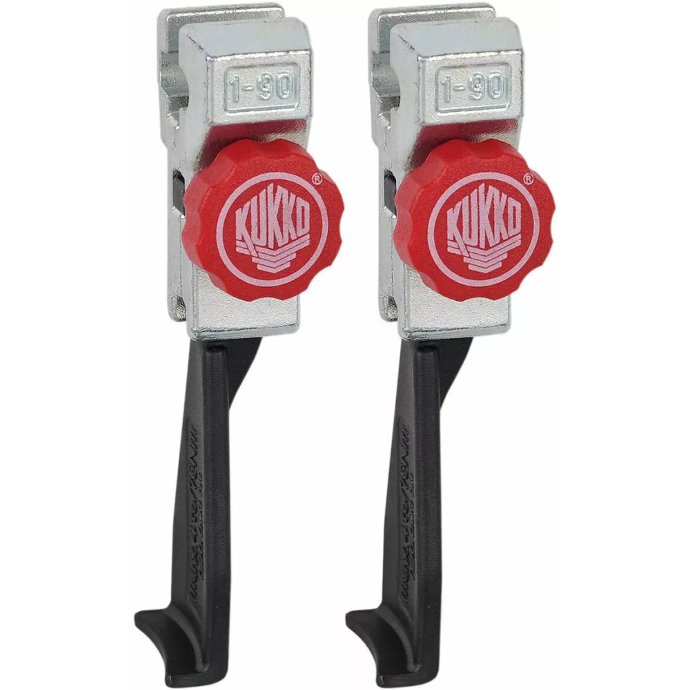 2 Narrow, Quick Adjusting Jaws (Pair) - Series 3-P — 1-93-P, Black, Red, Silver