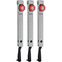 3 Mandíbulas Estrechas de Ajuste Rápido (Juego) - Serie 3-S — 1-253-S, Negro/Rojo/Plateado