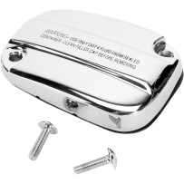 Front Brake Master Cylinder Cover Kit — Chrome