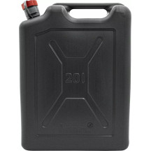 20L Fuel Can with Spout — Black