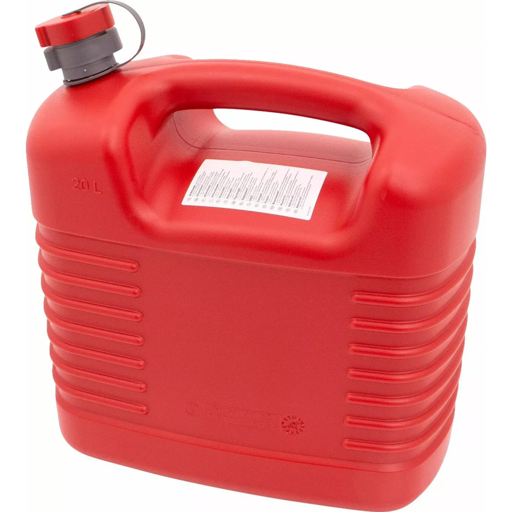 20L Fuel Can with Spout — Red
