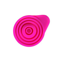 Collapsible Silicone Funnel — 106mm x 43mm expanded, 25mm x 43mm collapsed, Pink