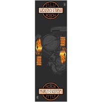 Workstation Floor Mat — Black, Orange