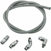 Hose — Oil line, Chrome