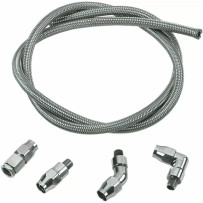 Hose — Oil line, Chrome