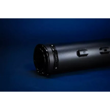 Silenciadores Slip-On HP45 de 4.5" para HD — Acero inoxidable negro