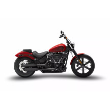 Silenciador Slip-On superpuesto para HD-SOFTAIL M8 — negro mate, lado derecho