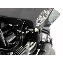 Micro Blinker ST — 38 mm, 12V, bolt-on, black