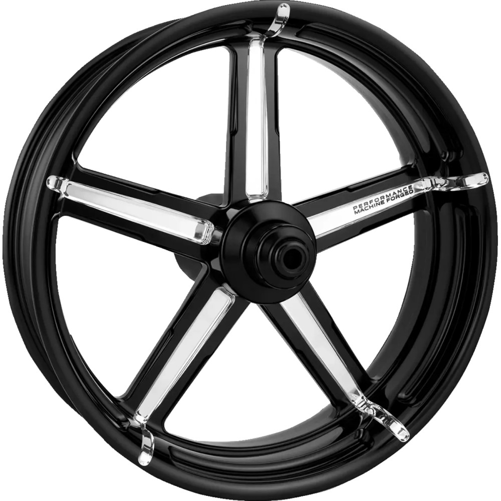 One-Piece Aluminum Wheel — 21x3.5, forged, black anodized
