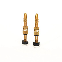 Quick Fill Presta Tubeless Valve Set — Short stem 16–24 mm, Long stem 23–31 mm, Bronze