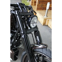Fork Covers — Black, Upper, Aluminum, Pair