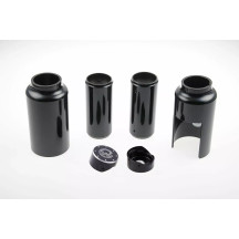 Fork Covers — Black, Upper, Pair