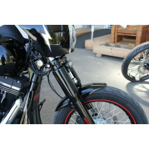 Fork Covers — Black, lower mounting