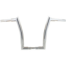 1-1/2" EZ Install Pointed Top Handlebar — 1-1/2" diameter, 1-1/4" clamp, 16" rise, Chrome