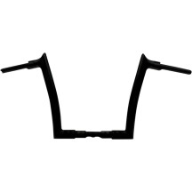 1-1/2" EZ Install Pointed Top Handlebar — 1-1/2" diameter, 12" rise, 8" pullback, Black