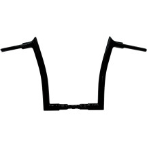 1-1/2" EZ Install Pointed Top Handlebar — 1-1/2" dia, 14" rise, 8" sweep, 1-1/4" clamp, Black