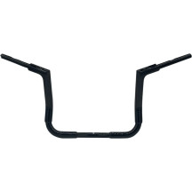 1-1/2" EZ Install Flat Top Handlebar — 38 mm (1-1/2"), 12" rise, 15" center width, Black